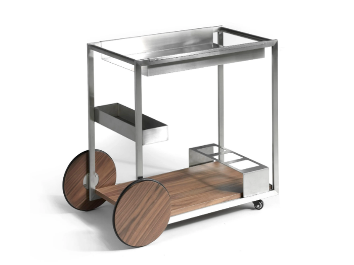 3116 - Steel and wood drinks trolley _ Angel Cerdá